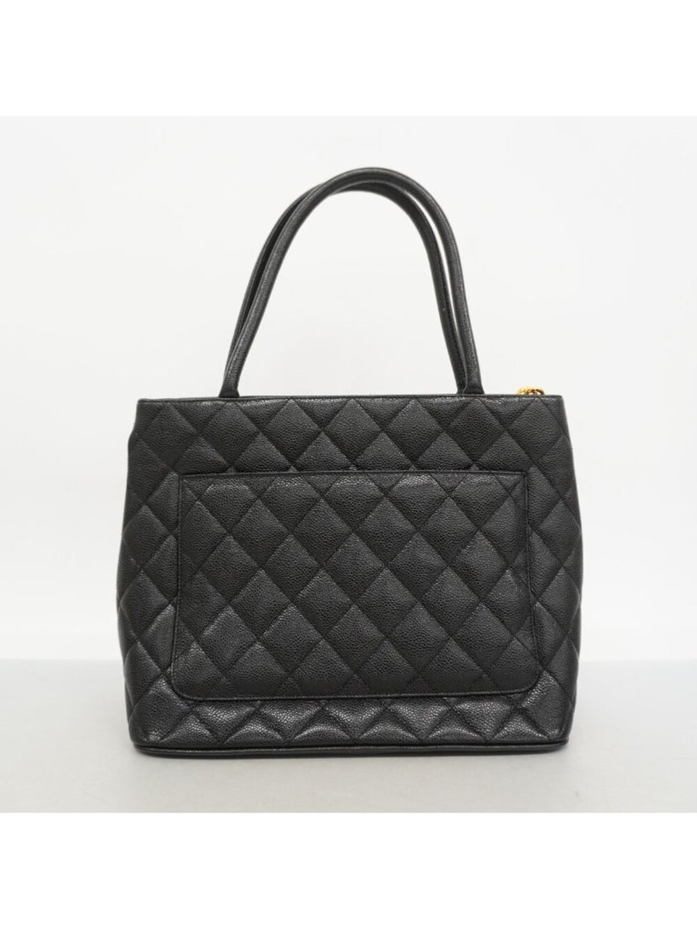 Chanel Tote Bag Reissue Caviar Leather Black Gold - Picture 9 of 9